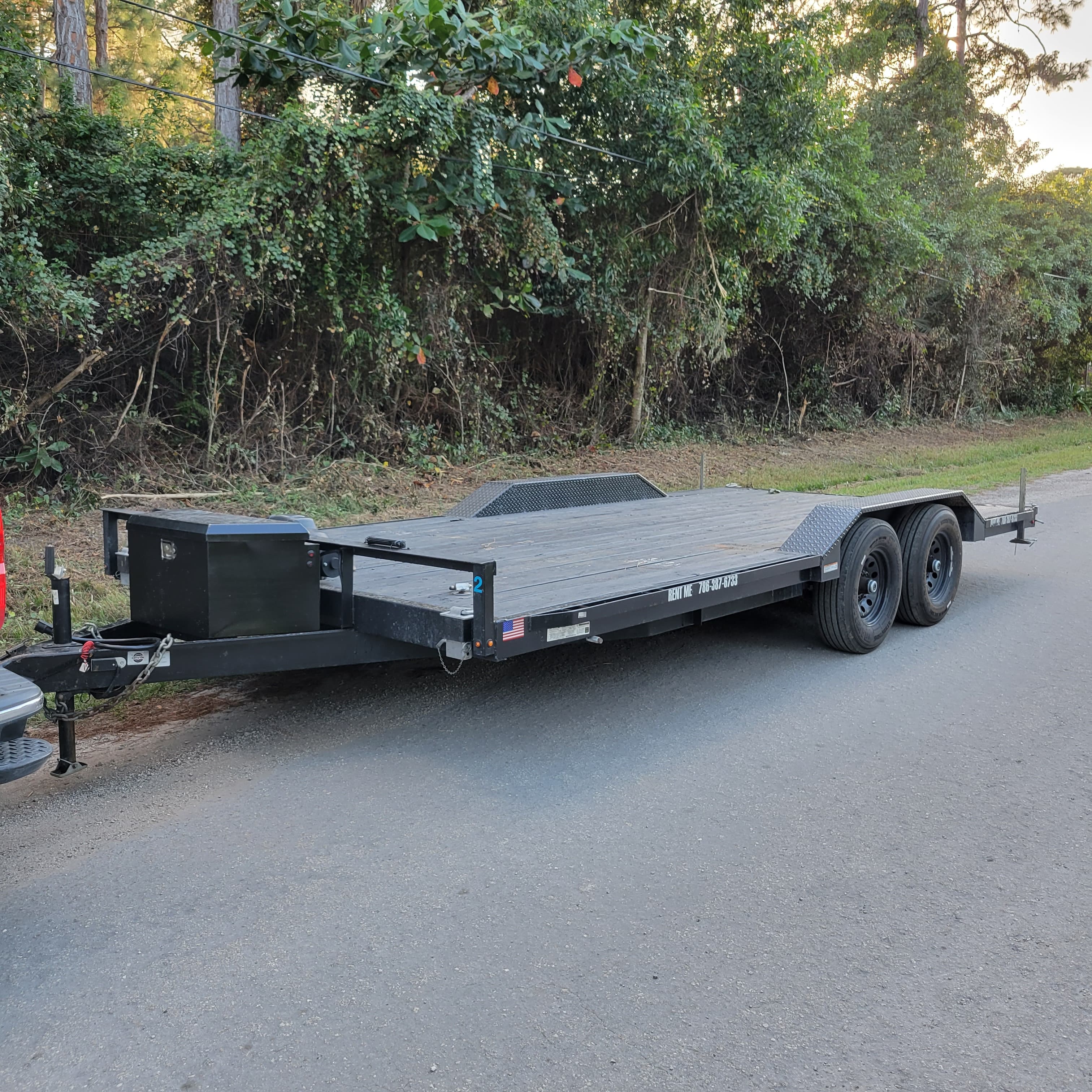 18' x 8' Car Trailer - Heavy Duty — trailer rental near Greenacres FL