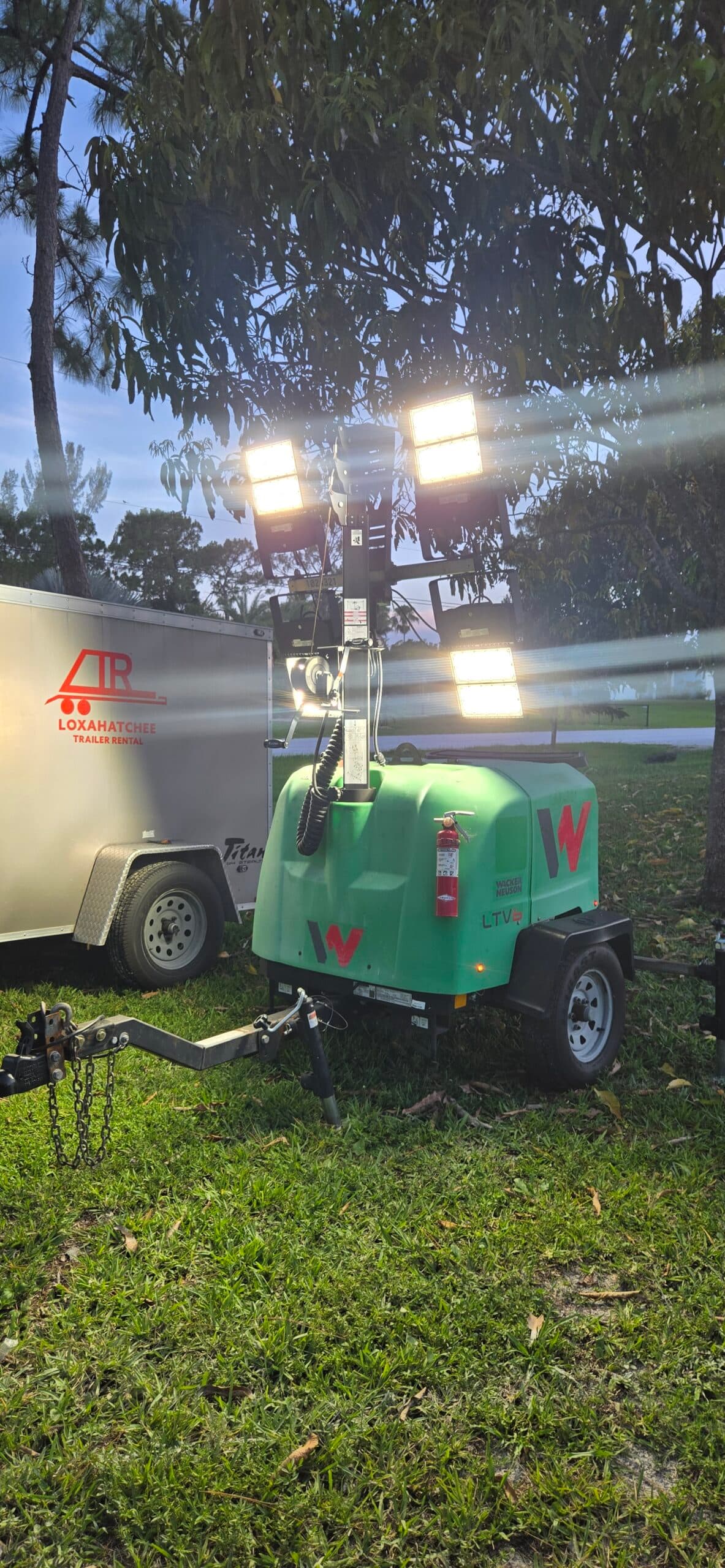 High Output LED Light Tower — trailer rental near West palm beach FL